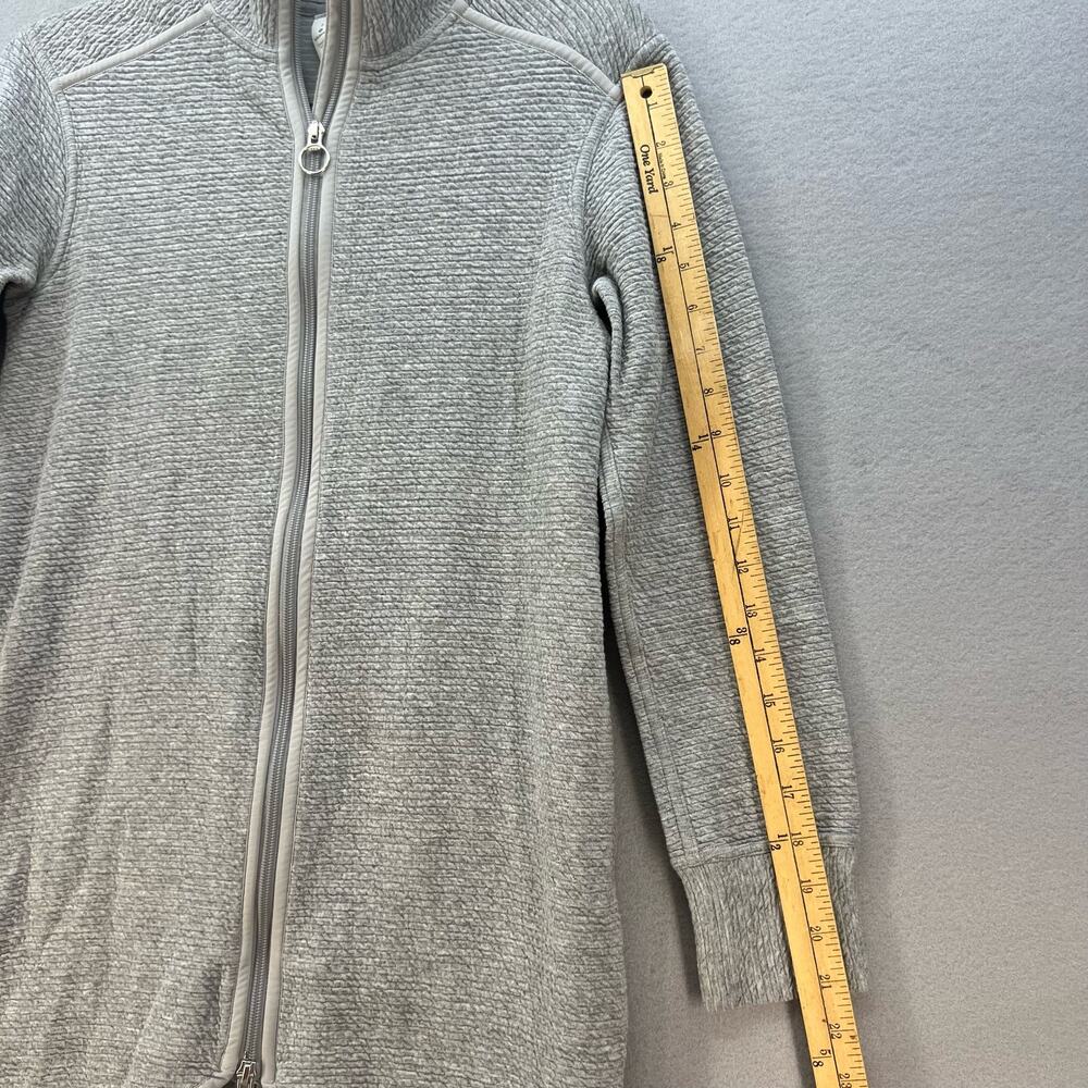 Lululemon Jacket Women's 2 Light Gray On Repeat Full Zip Textured Athleisure - Picture 5 of 12